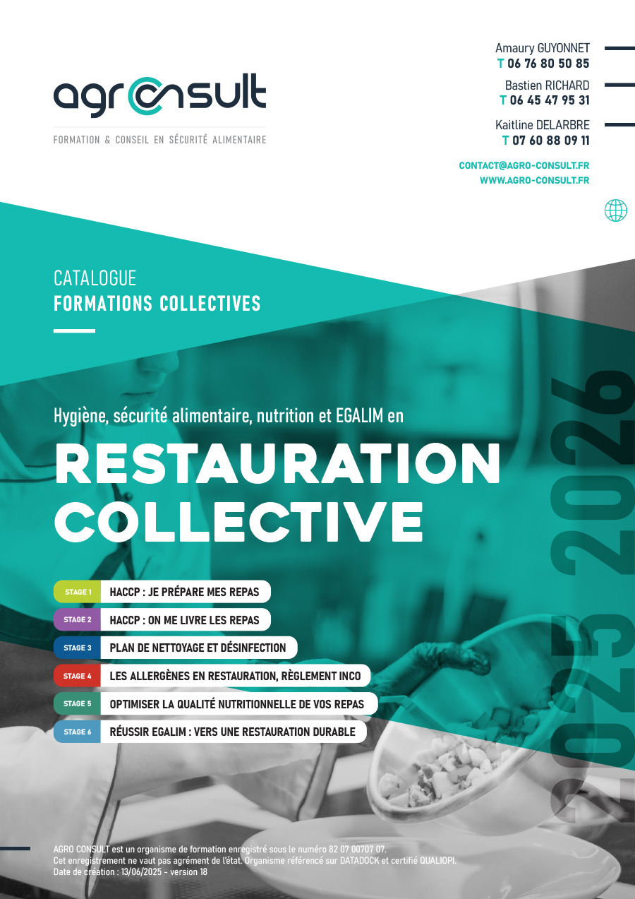 Programme des formation en sécurité alimentaire et nutrition 2025 Auvergne et Rhîne Alpes