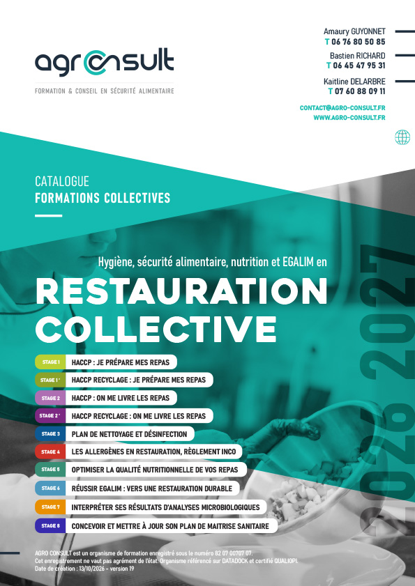 Programme des formation en sécurité alimentaire et nutrition 2026 Auvergne et Rhîne Alpes